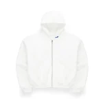 SKYLRK Full-Zip – Optic White Hoodie