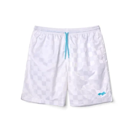 SKYLRK CHECKER SHORT WHITE BLUE NYC POP UP SIZE medium NEW